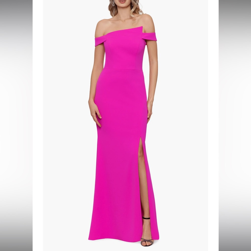 Xscape Hot Pink Formal Dress